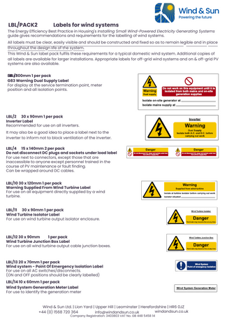 MCS publishes updates to small wind turbine Standards